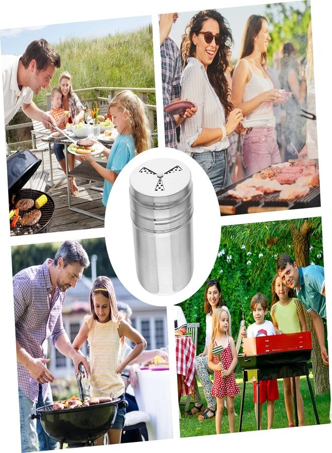 FINALITY Spice Jar Stainless Steel Salt & Pepper Shaker, Oregano, Chilli Flakes Seasoning Sprinkler | Air Tight Kitchen Container | Dining Table Masala Box Dabbi, Small Pack of 2 - Image 4